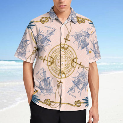 Men's Fashion Casual Printed Short Sleeve Shirts 2306101351