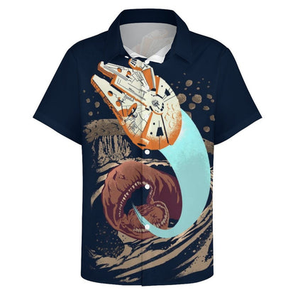 Men's Fashion Casual Printed Short Sleeve Shirts 2306101395