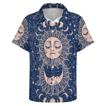 Men's Fashion Casual Printed Short Sleeve Shirts 2306100972