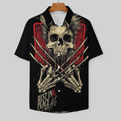 Men's Fashion Casual Printed Short Sleeve Shirts 2306105066