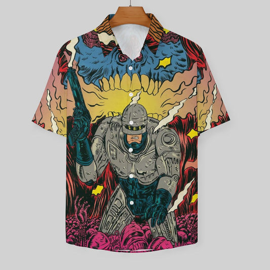 Men's Fashion Casual Printed Short Sleeve Shirts 2306104358