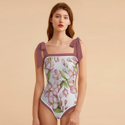 Fashion Printed One Piece Swimsuit And Cover Up 2305104981