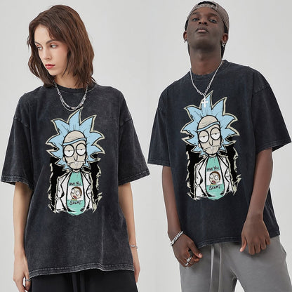 Unisex Vintage Solid Wash T-Shirts 2305103414