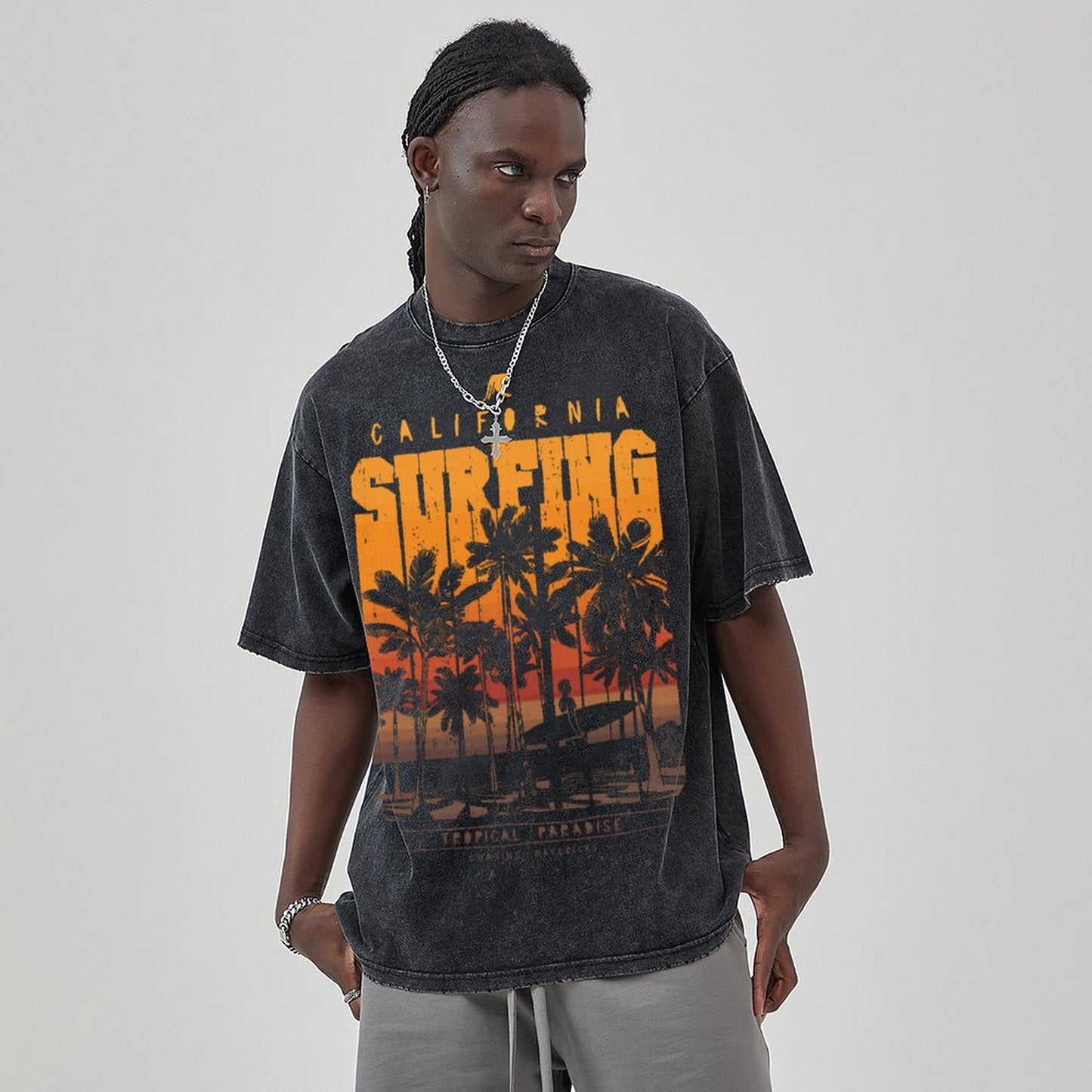 Unisex Vintage Solid Wash T-Shirts 2305101920