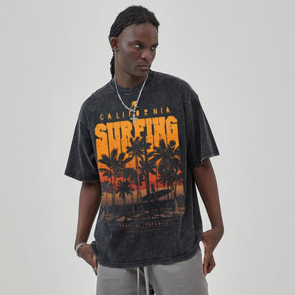 Unisex Vintage Solid Wash T-Shirts 2305101920