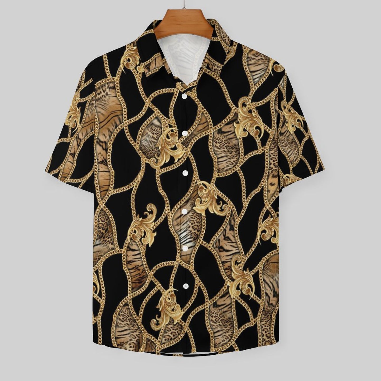 Men's Fashion Casual Printed Short Sleeve Shirts 2306105123