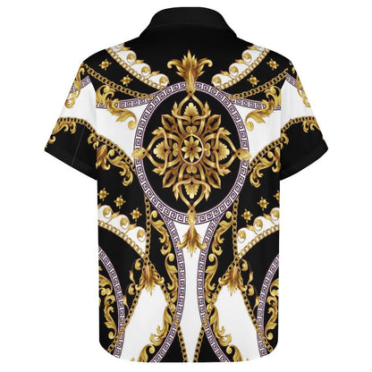 Men's Fashion Casual Printed Short Sleeve Shirts 2306101338