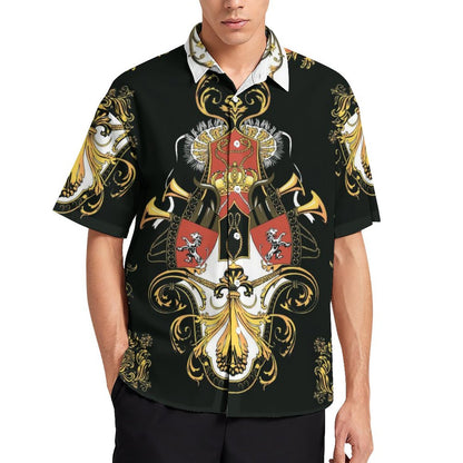 Men's Fashion Casual Printed Short Sleeve Shirts 2306101327