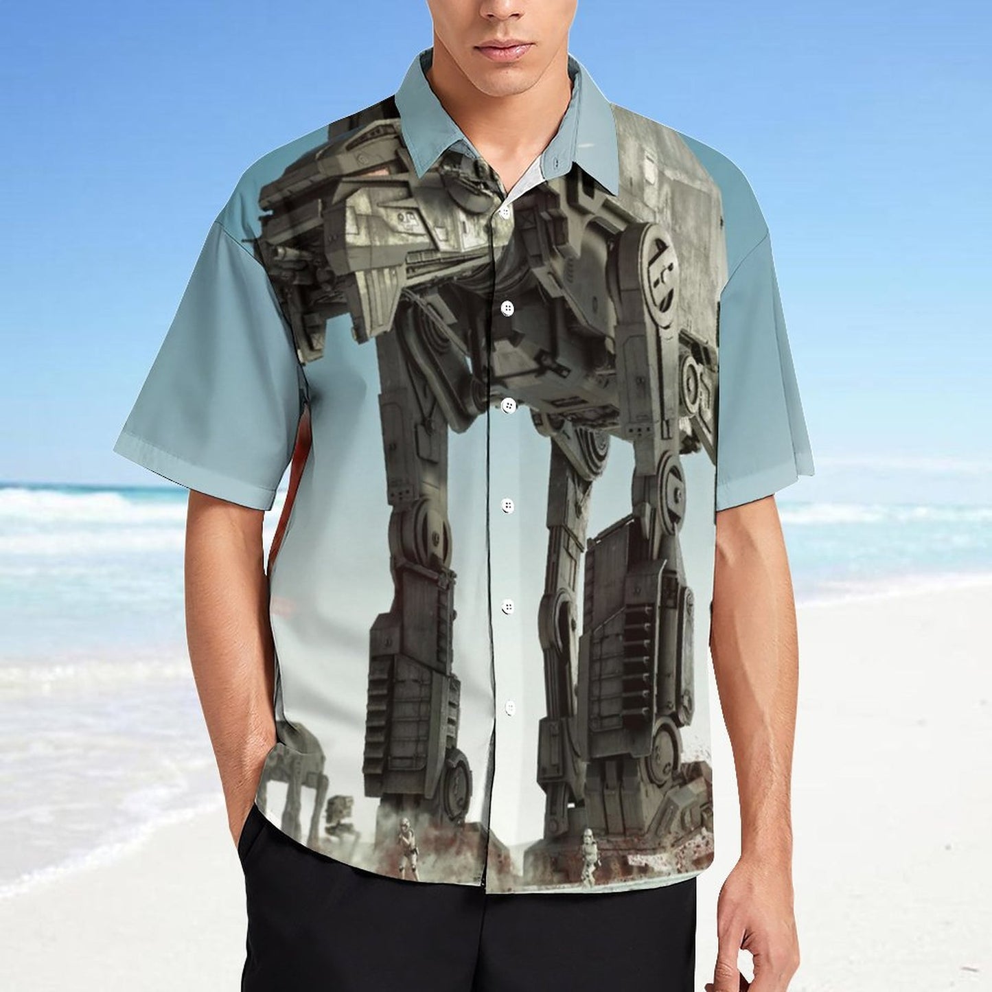 Men's Fashion Casual Printed Short Sleeve Shirts 2306101618