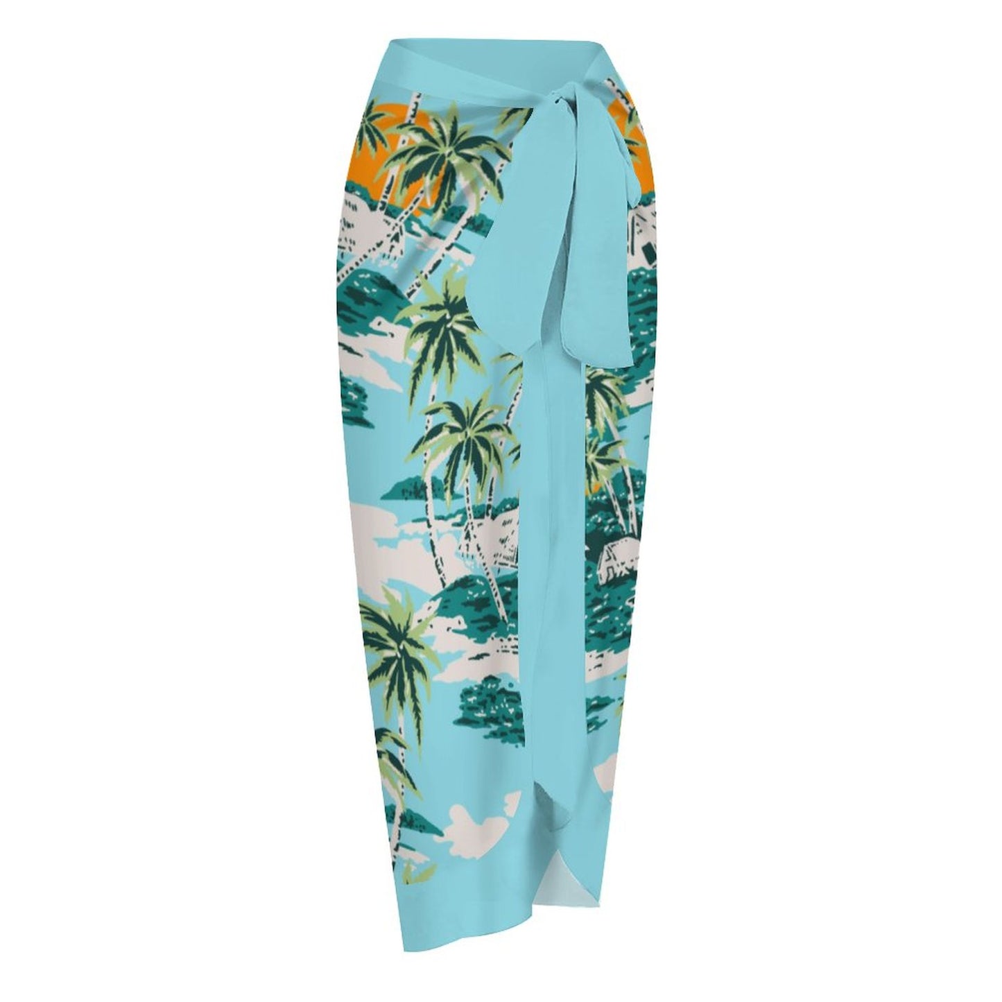 Casual Printed One-Piece Swimsuit And Cover Up 2305102406