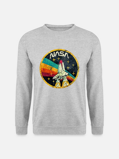 Unisex Round Neck Casual Printed Long Sleeve Sweatshirt