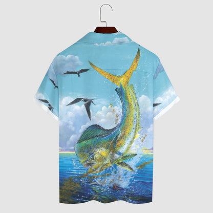 Men Hawaiian Casual Short Sleeve Shirt 2305106550