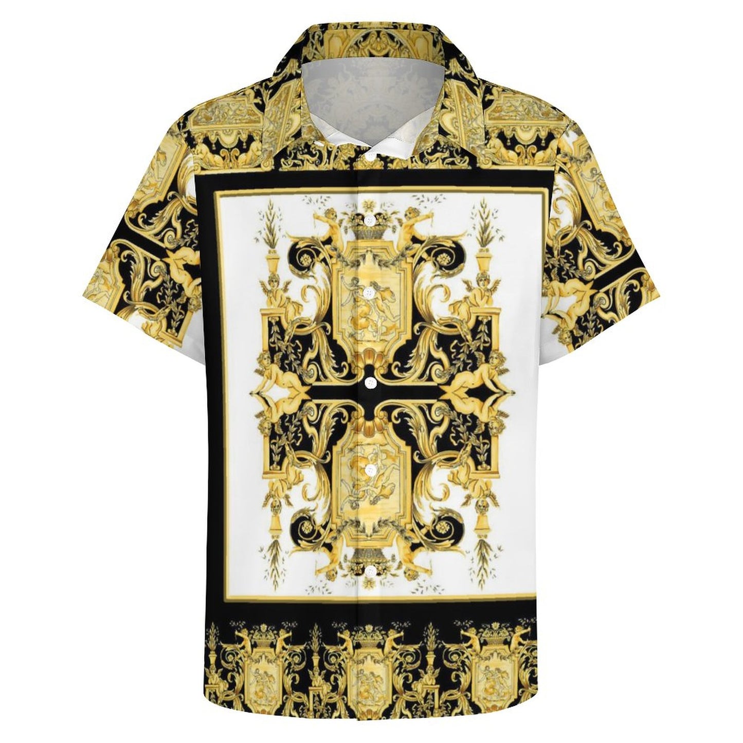 Men's Fashion Casual Printed Short Sleeve Shirts 2306101132