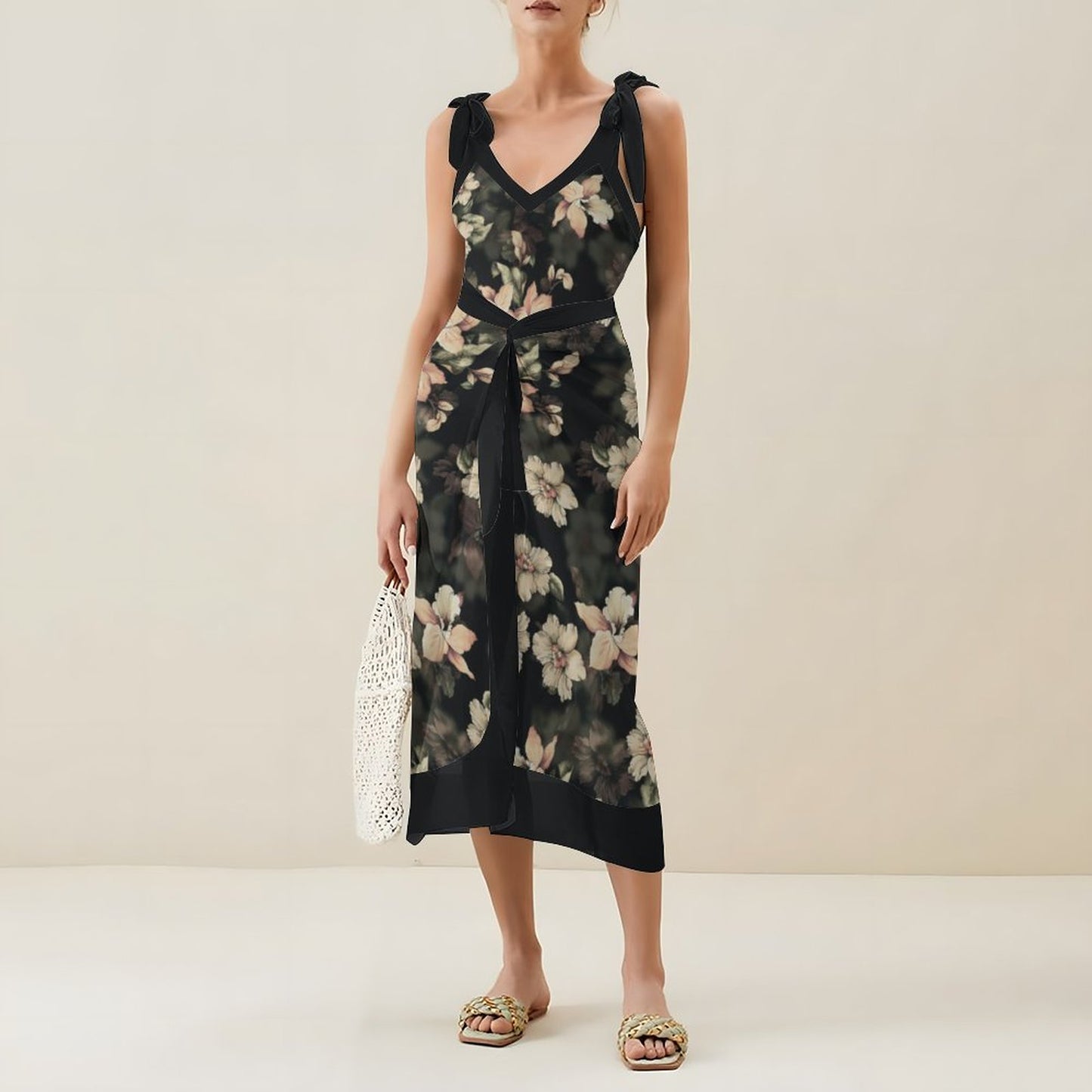 Casual Printed One-Piece Swimsuit And Cover Up 2305102492