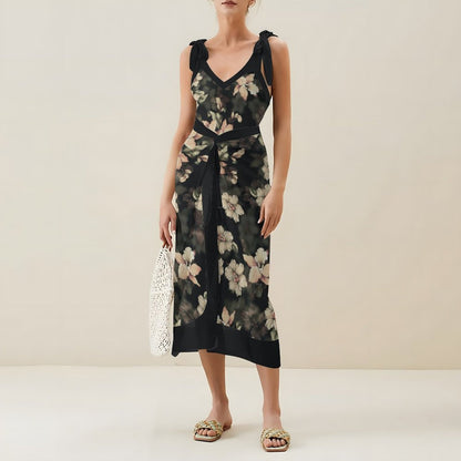 Casual Printed One-Piece Swimsuit And Cover Up 2305102492