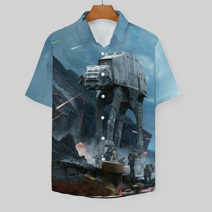 Men's Fashion Casual Printed Short Sleeve Shirts 2306101500