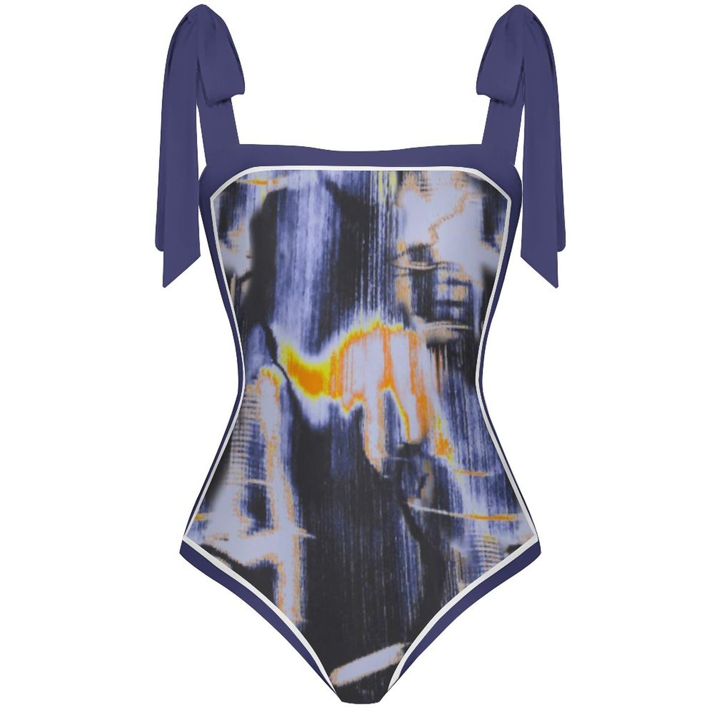 Fashion Printed One Piece Swimsuit And Cover Up 2305104442