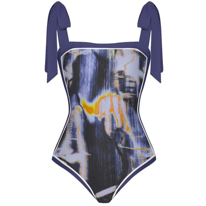 Fashion Printed One Piece Swimsuit And Cover Up 2305104442