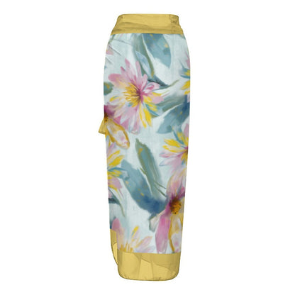Casual Printed One-Piece Swimsuit And Cover Up 2305102828