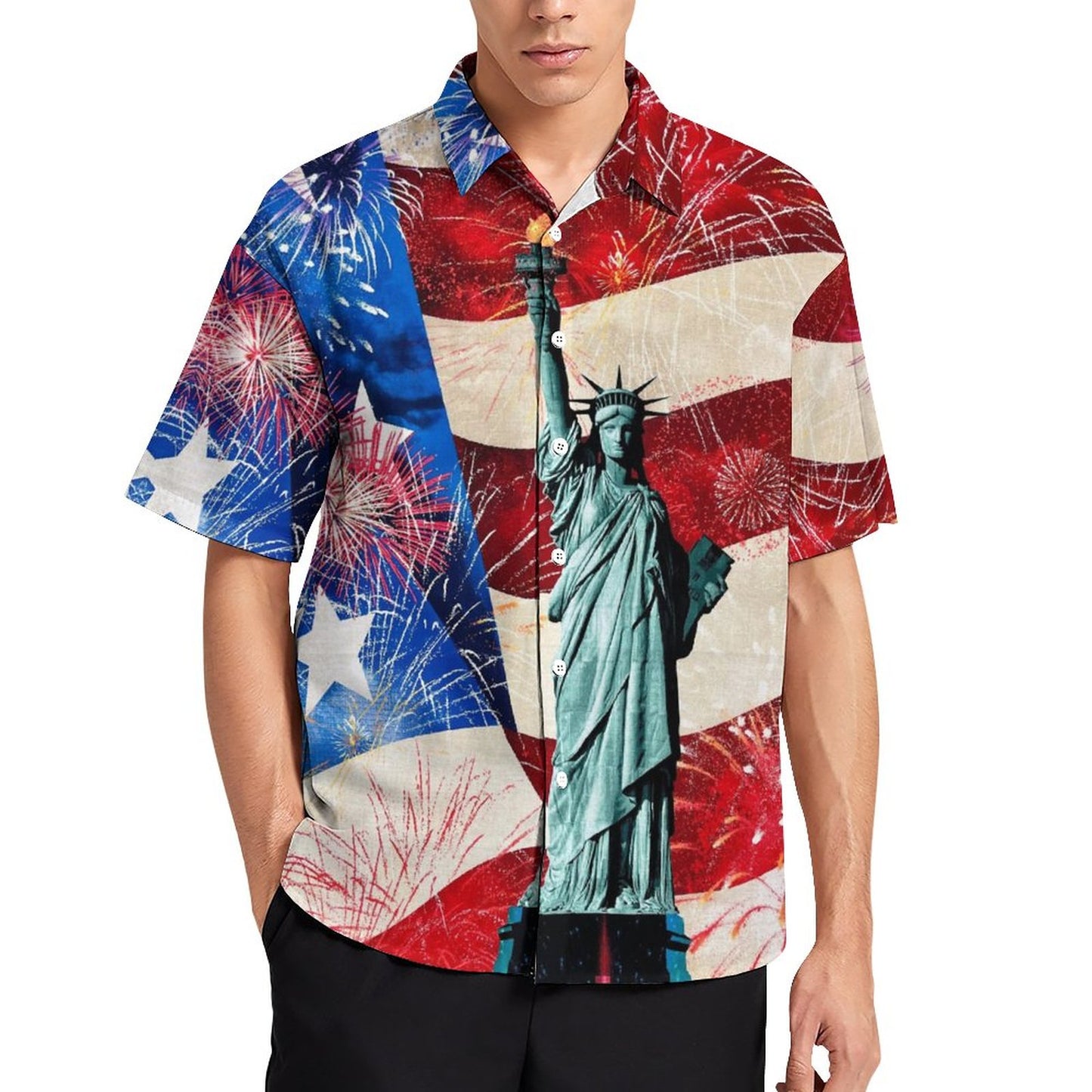 Men's Fashion Casual Printed Short Sleeve Shirts 2306105800