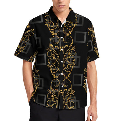 Men's Fashion Casual Printed Short Sleeve Shirts 2306101337
