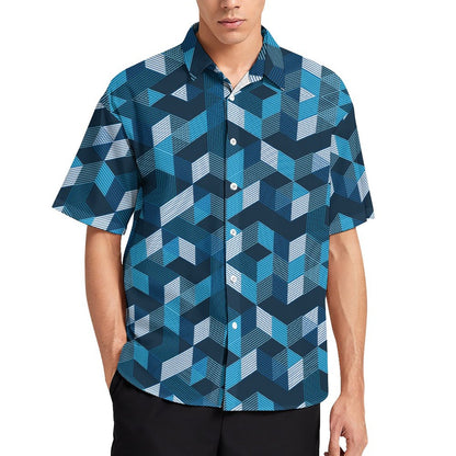 Men's Fashion Casual Printed Short Sleeve Shirts 2305107207
