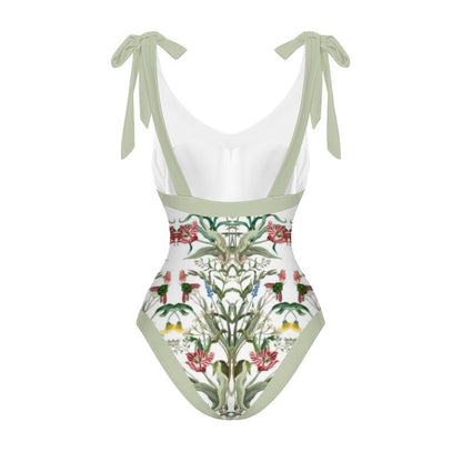 Casual Printed One-Piece Swimsuit And Cover Up 2305103380