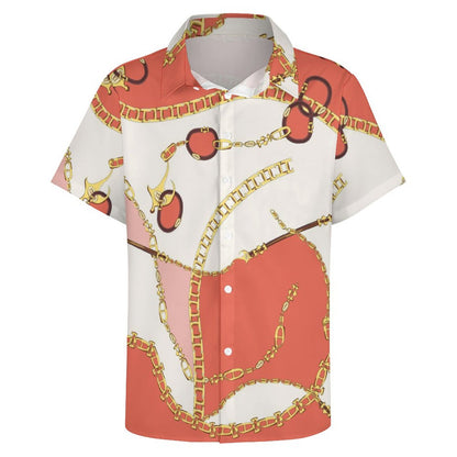 Men's Fashion Casual Printed Short Sleeve Shirts 2306100789