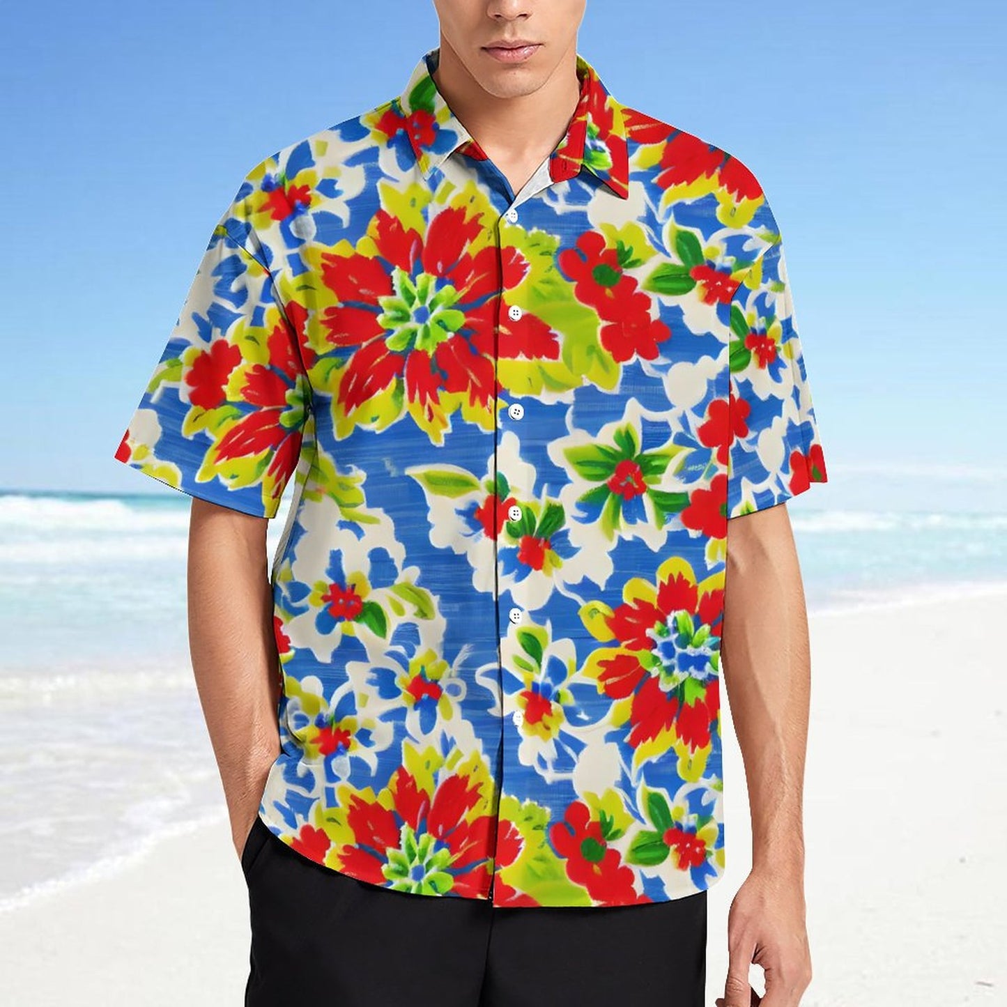 Men's Fashion Casual Printed Short Sleeve Shirts 2306101738