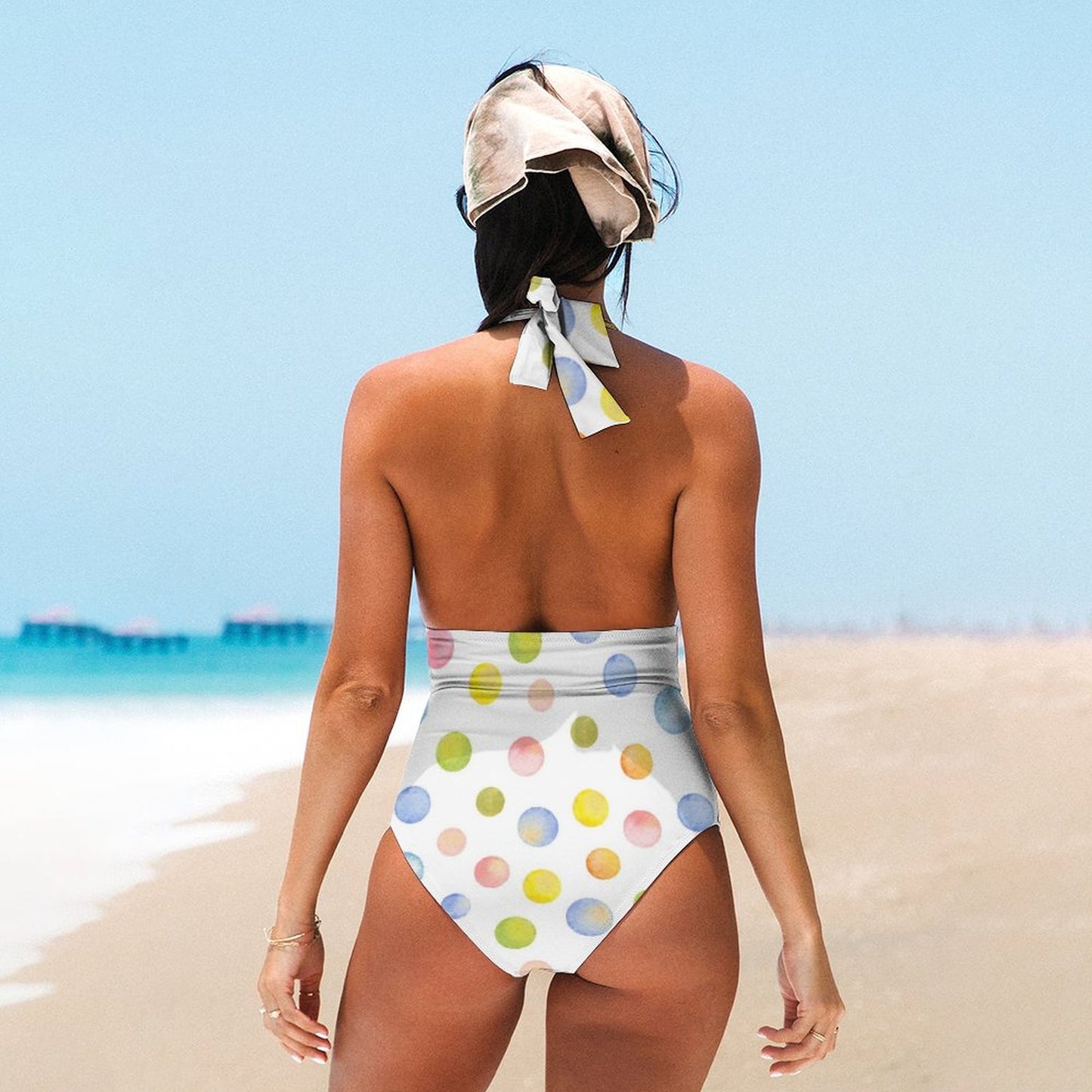 Casual Printed One Piece Swimsuit And Cover Up 2306103126