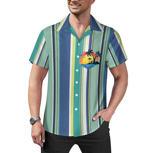 Men's Hawaiian Print Casual Shirt 2304104643