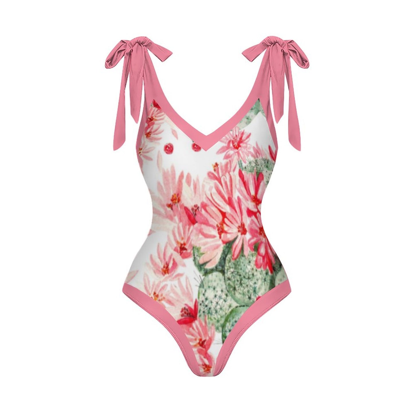 Casual Printed One-Piece Swimsuit And Cover Up 2305102498