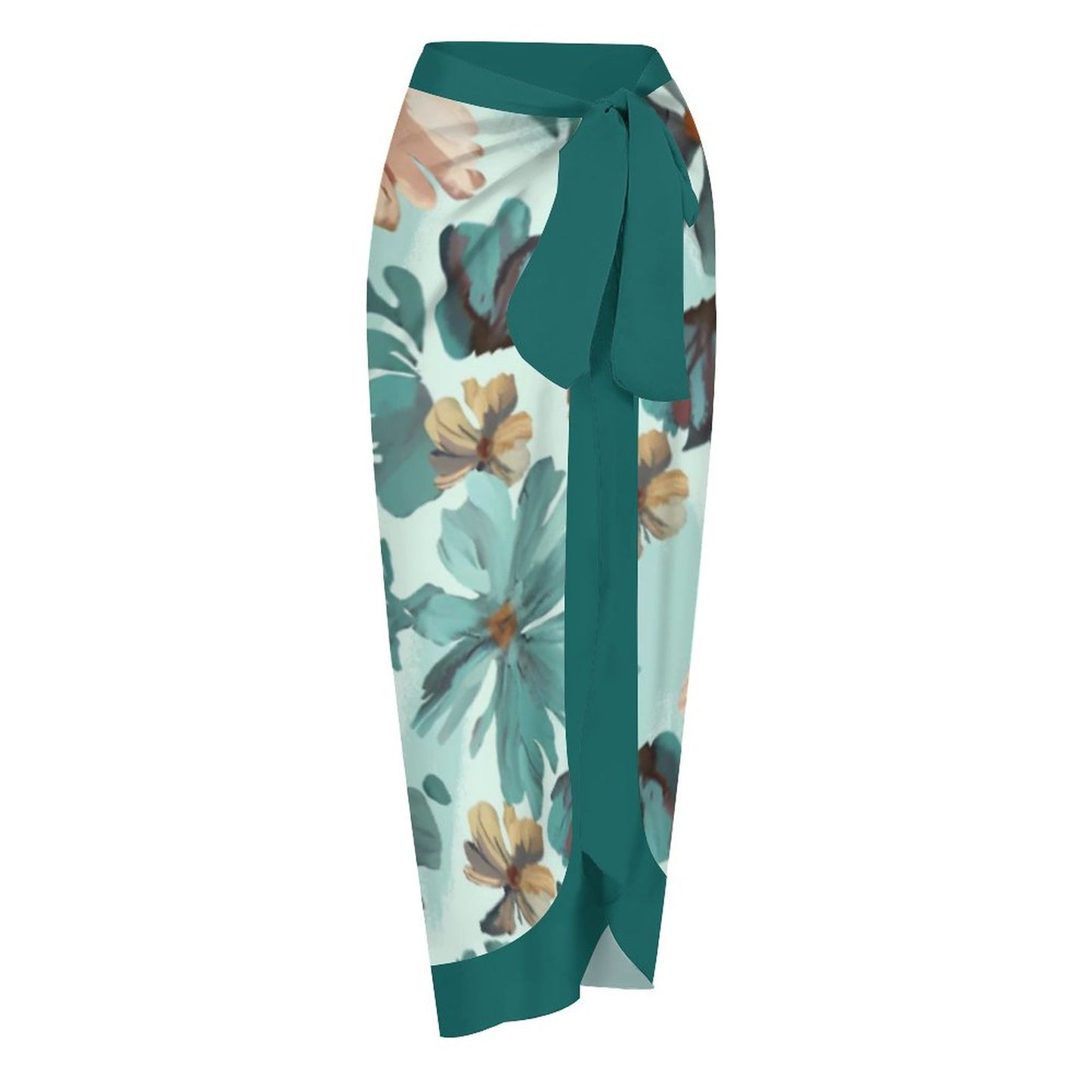 Casual Printed One-Piece Swimsuit And Cover Up 2305102827