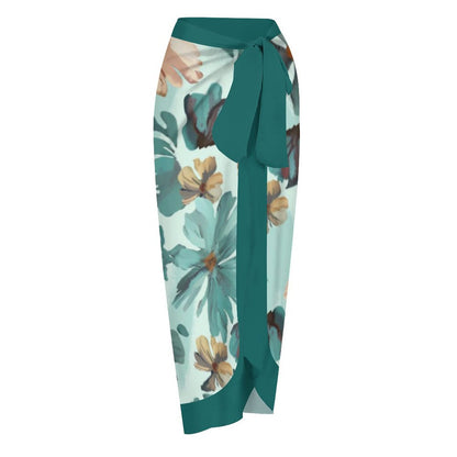 Casual Printed One-Piece Swimsuit And Cover Up 2305102827