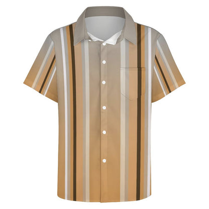 Men's Hawaiian Print Resort Shirt 2305100187