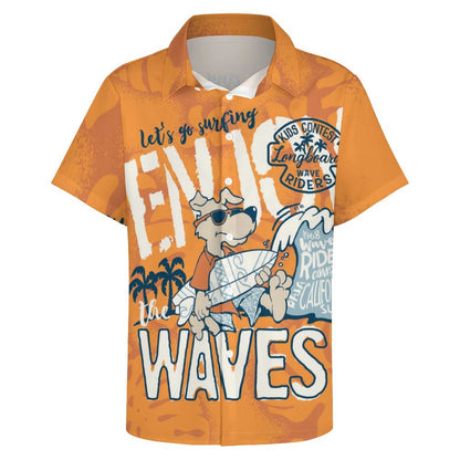 Men's Hawaiian Print Resort Shirt 2305103722