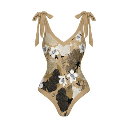 Casual Printed One-Piece Swimsuit And Cover Up 2305102695