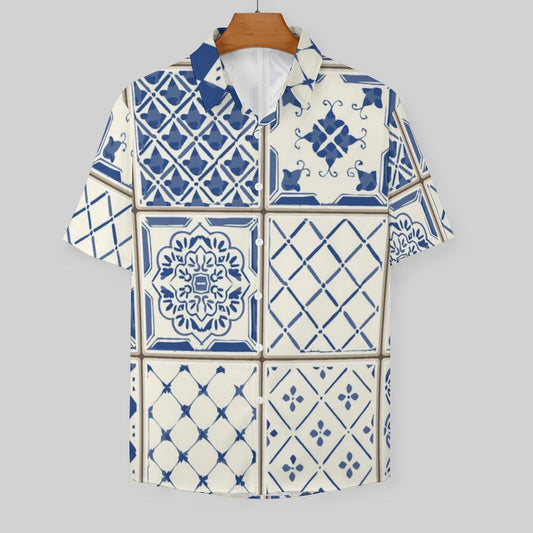 Men's Fashion Casual Printed Short Sleeve Shirts 2306100449
