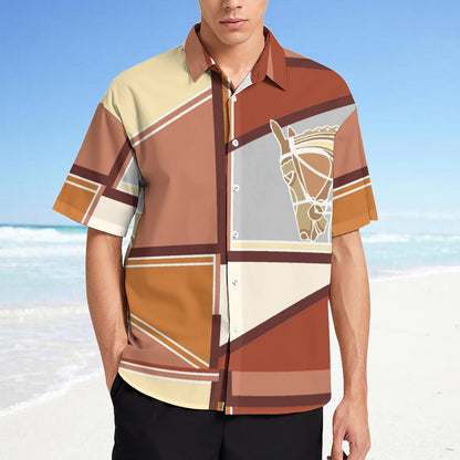 Men's Fashion Casual Printed Short Sleeve Shirts 2306100437