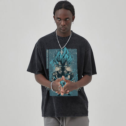 Unisex Vintage Solid Wash T-Shirts 2305102964