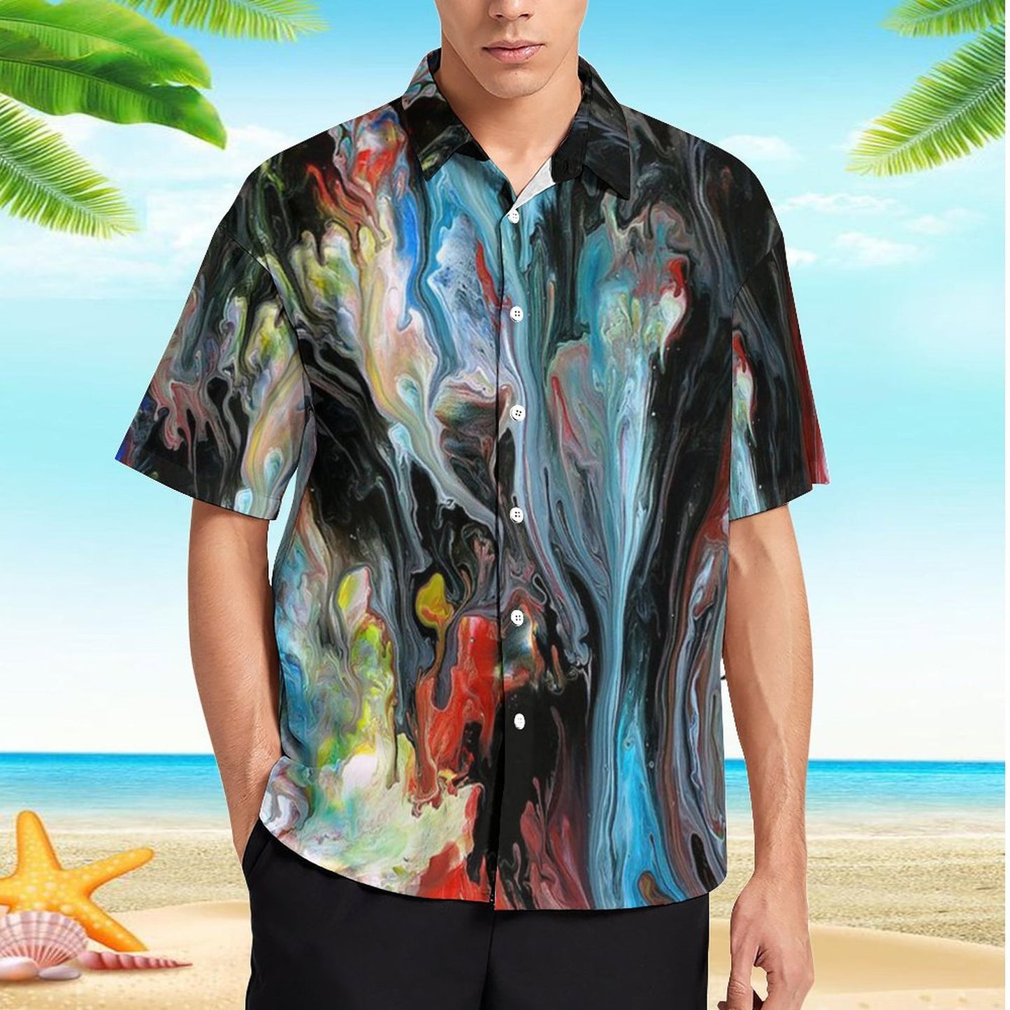 Men's Hawaiian Print Resort Shirt 2304109200