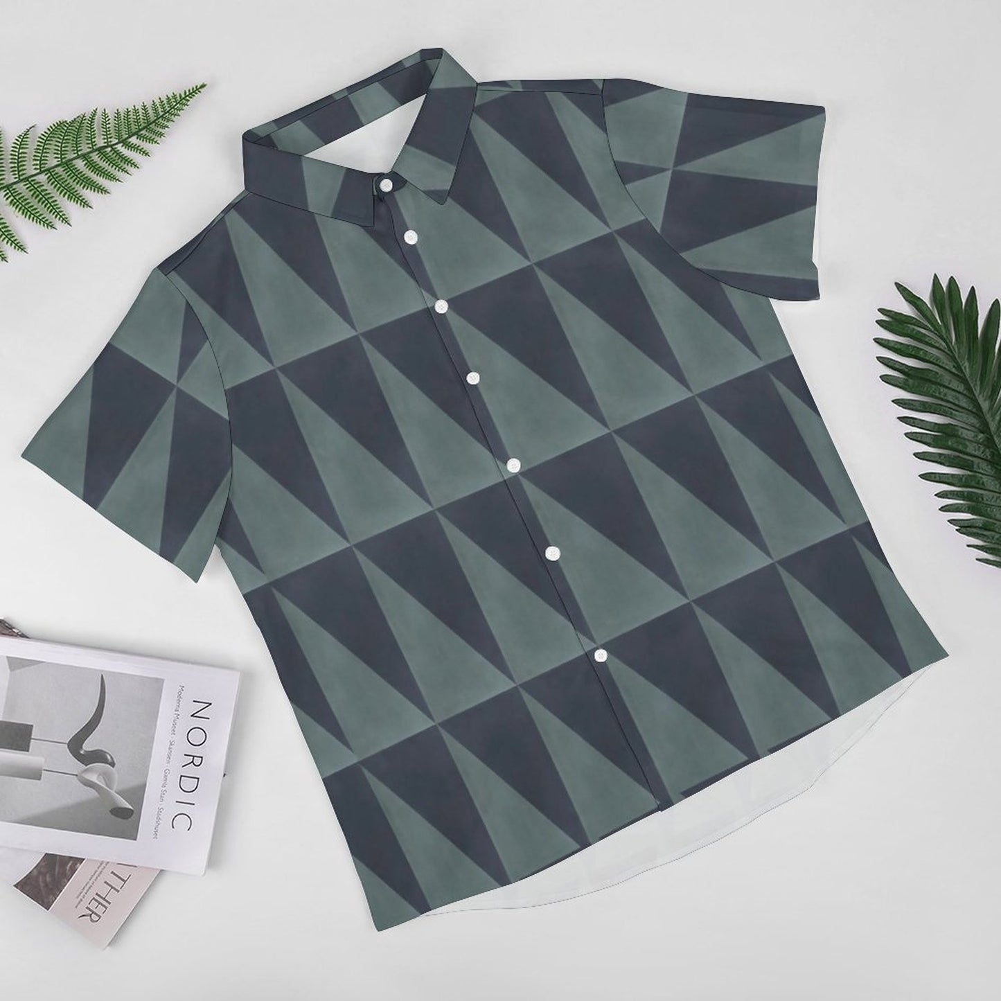 Men's Fashion Casual Printed Short Sleeve Shirts 2306101729