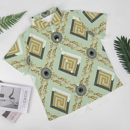 Men's Fashion Casual Printed Short Sleeve Shirts 2306101331
