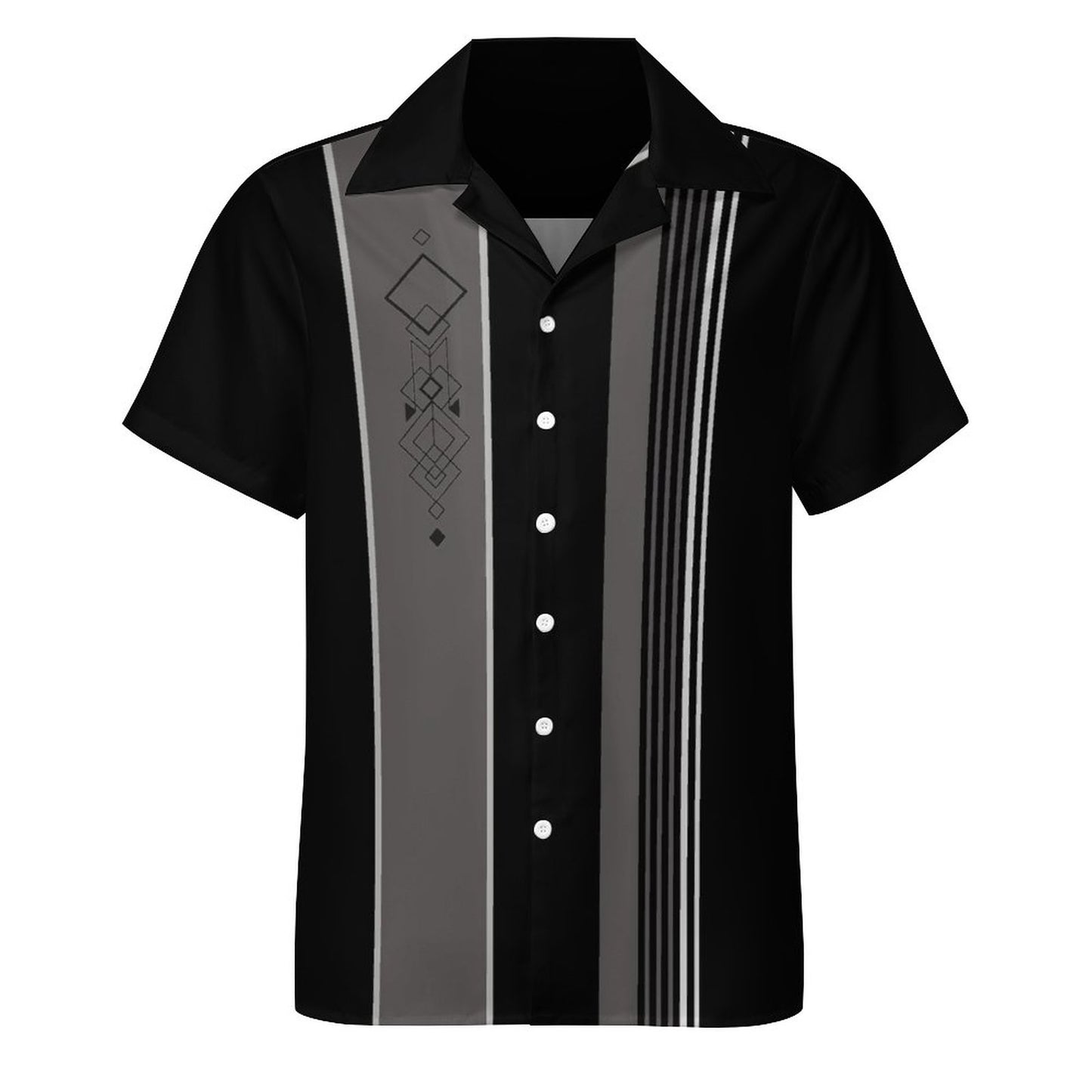 Men's Hawaiian Print Casual Shirt 2304104801