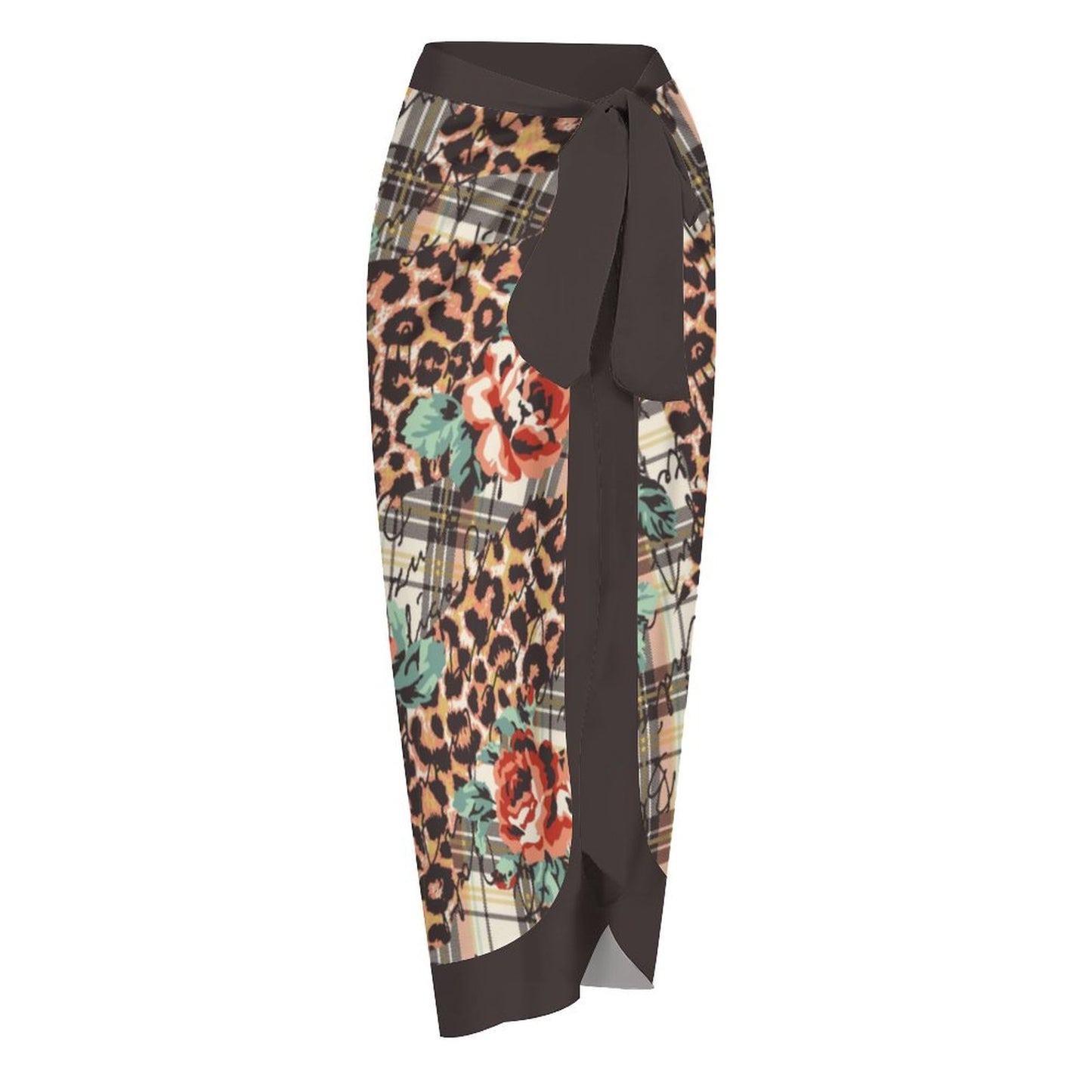 Casual Printed One-Piece Swimsuit And Cover Up 2305102868