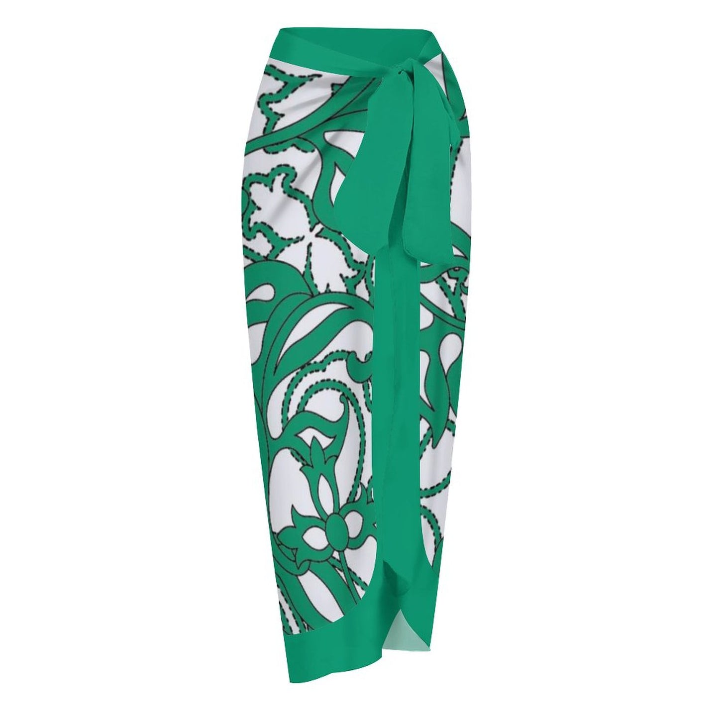 Casual Printed One-Piece Swimsuit And Cover Up 2305104273