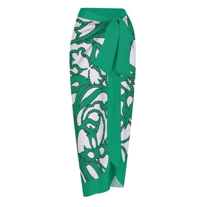 Casual Printed One-Piece Swimsuit And Cover Up 2305104273