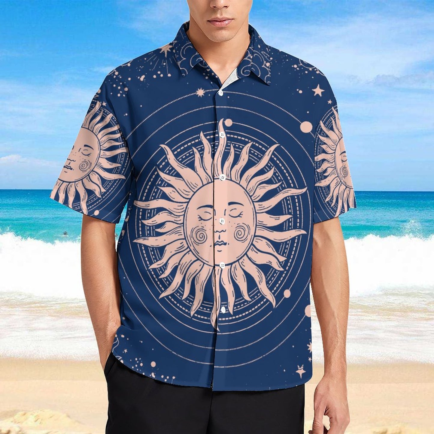 Men's Fashion Casual Printed Short Sleeve Shirts 2306100964