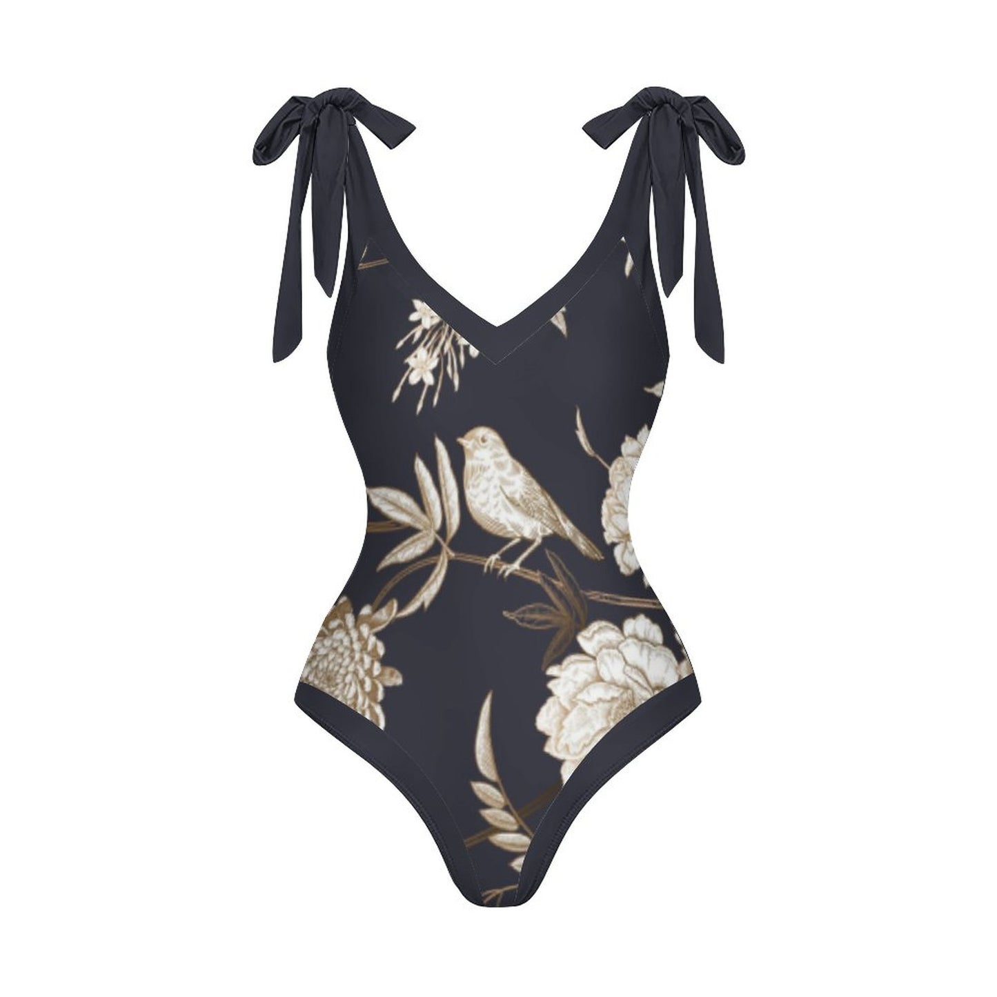 Casual Printed One-Piece Swimsuit And Cover Up 2305102754