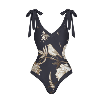 Casual Printed One-Piece Swimsuit And Cover Up 2305102754